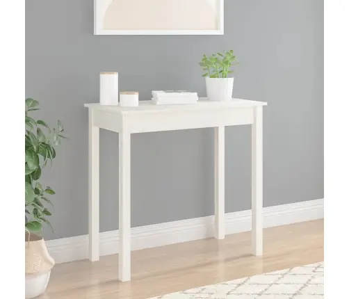 Konsoles Galdiņš, Balts, 80X40X75 Cm, Priedes Masīvkoks Vidaxl Konsoles Galdiņš, Balts, 80X40X75 Cm, Priedes Masīvkoks Vidaxl