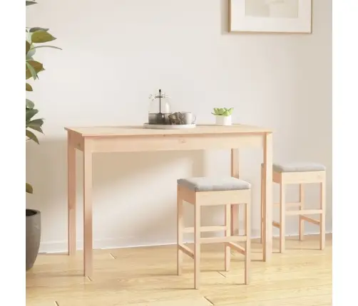 Valgomojo Stalas, 110X55X75cm Pušies Medienos Masyvas
