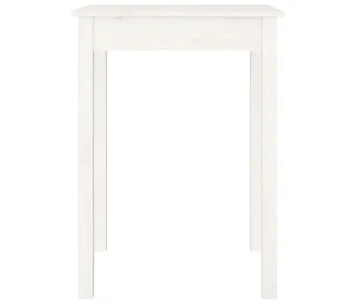 Söögilaud, Valge, 55 X 55 X 75 cm Männipuit