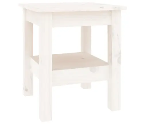 Kafijas Galdiņš, Balts, 35X35X40 Cm, Priedes Masīvkoks Vidaxl