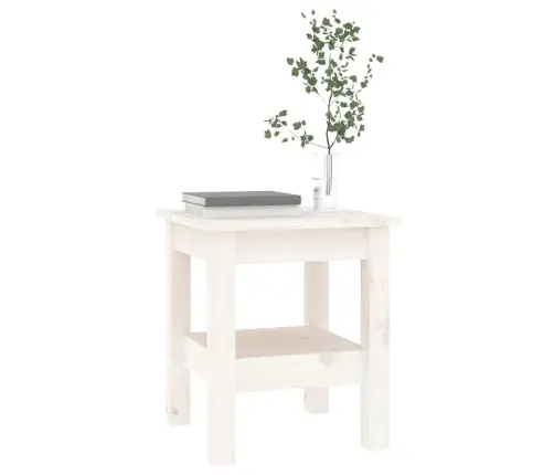 Kafijas Galdiņš, Balts, 35X35X40 Cm, Priedes Masīvkoks Vidaxl