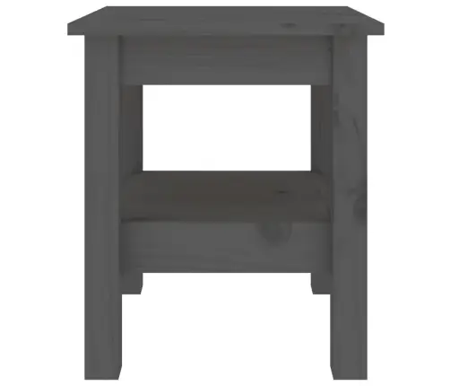 Kavos Staliukas, Pilkas, 35X35X40cm Pušies Medienos Masyvas