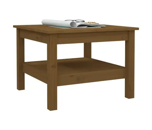 Kafijas Galdiņš, Medus Brūns, 55X55X40 Cm, Priedes Masīvkoks Vidaxl