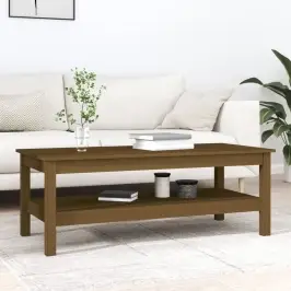 Kafijas Galdiņš, Medus Brūns, 110X50X40 Cm, Priedes Masīvkoks Vidaxl