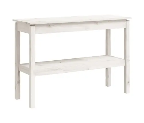 Konsoles Galdiņš, Balts, 110X40X75 Cm, Priedes Masīvkoks Vidaxl
