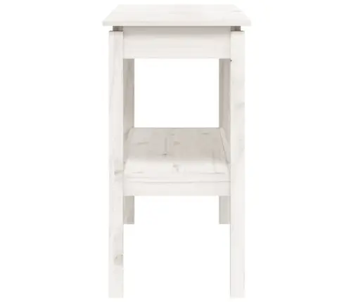 Konsoles Galdiņš, Balts, 110X40X75 Cm, Priedes Masīvkoks Vidaxl