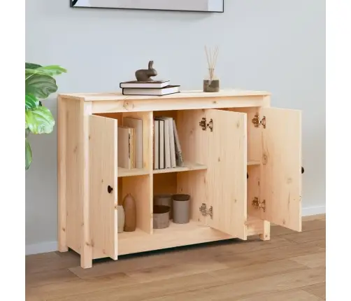 Šoninė Spintelė, 100X35X74cm Pušies Medienos Masyvas