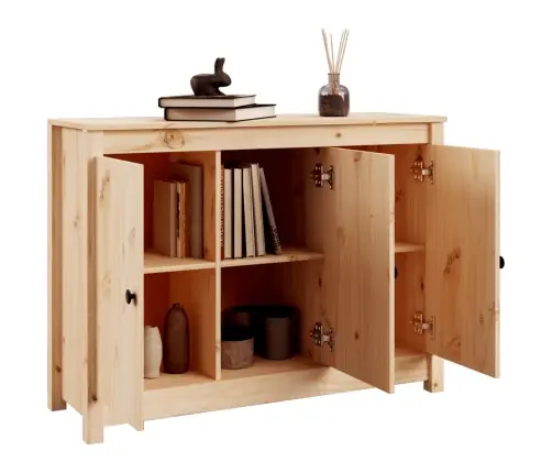 Šoninė Spintelė, 100X35X74cm Pušies Medienos Masyvas