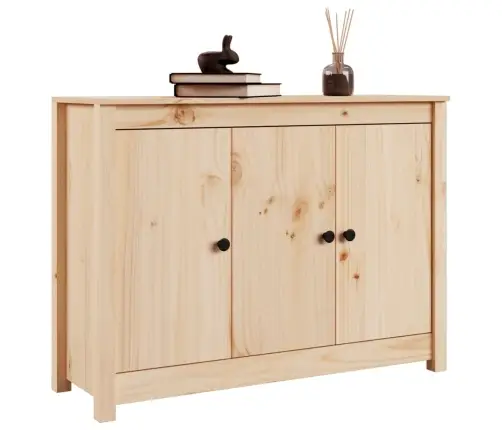 Šoninė Spintelė, 100X35X74cm Pušies Medienos Masyvas