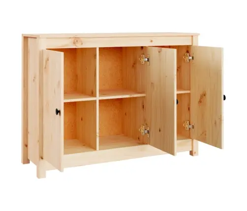 Šoninė Spintelė, 100X35X74cm Pušies Medienos Masyvas