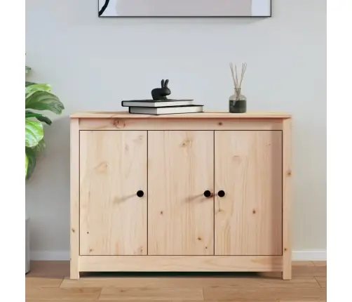 Šoninė Spintelė, 100X35X74cm Pušies Medienos Masyvas