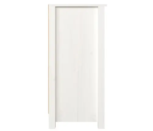 Kumode, Balta, 100X35X74 Cm, Priedes Masīvkoks Vidaxl