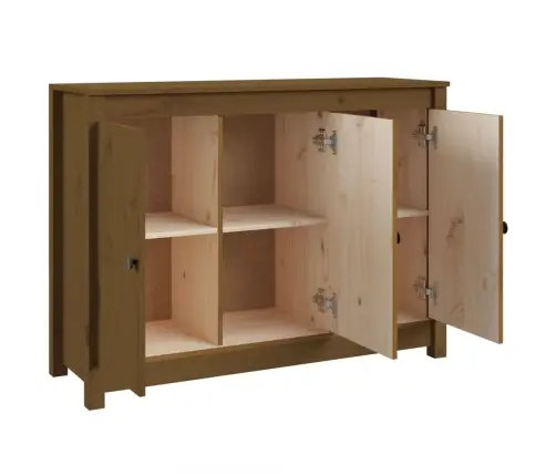 Šoninė Spintelė, Medaus Ruda, 100X35X74cm Pušies Masyvas