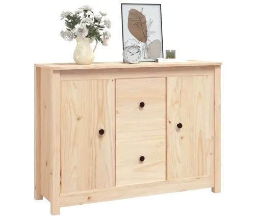 Kumode, 100X35X74 Cm, Priedes Masīvkoks Vidaxl