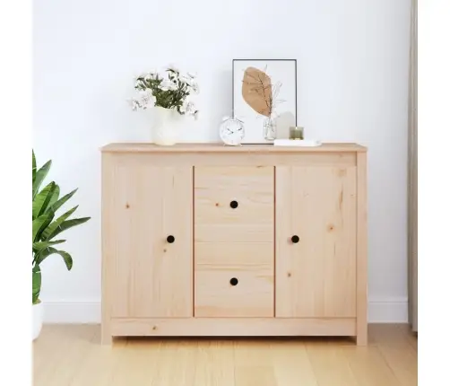 Kumode, 100X35X74 Cm, Priedes Masīvkoks Vidaxl