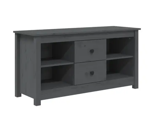 Tv Skapītis, Pelēks, 103X36,5X52 Cm, Priedes Masīvkoks Vidaxl Tv Skapītis, Pelēks, 103X36,5X52 Cm, Priedes Masīvkoks Vidaxl