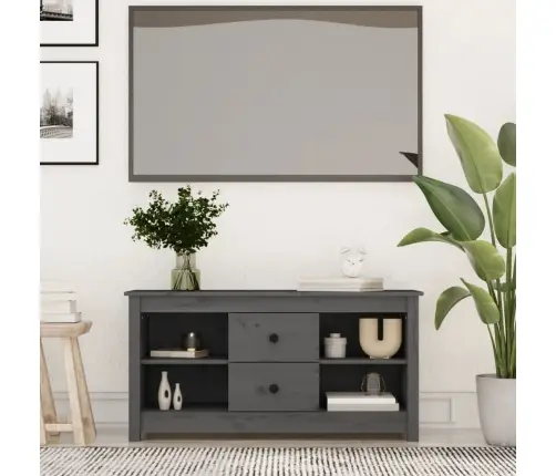 Tv Skapītis, Pelēks, 103X36,5X52 Cm, Priedes Masīvkoks Vidaxl Tv Skapītis, Pelēks, 103X36,5X52 Cm, Priedes Masīvkoks Vidaxl