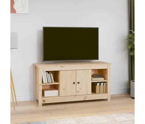 Tv Skapītis, 103X36,5X52 Cm, Priedes Masīvkoks Vidaxl