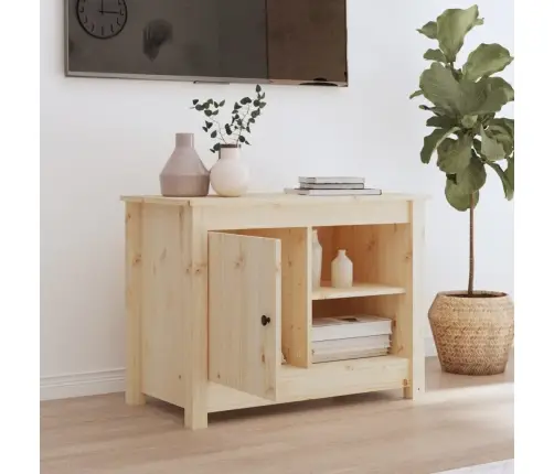 Tv Skapītis, 70X36,5X52 Cm, Priedes Masīvkoks Vidaxl