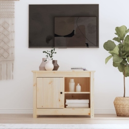 Tv Skapītis, 70X36,5X52 Cm, Priedes Masīvkoks Vidaxl