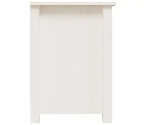 Tv Skapītis, Balts, 70X36,5X52 Cm, Priedes Masīvkoks Vidaxl