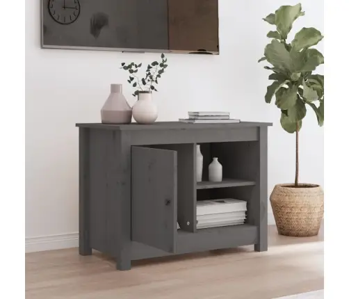 Tv Skapītis, Pelēks, 70X36,5X52 Cm, Priedes Masīvkoks Vidaxl Tv Skapītis, Pelēks, 70X36,5X52 Cm, Priedes Masīvkoks Vidaxl