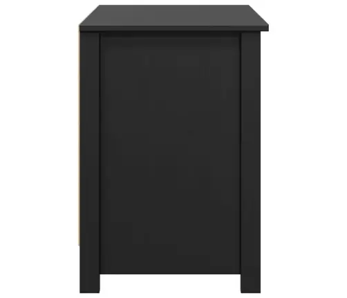 Tv Skapītis, Melns, 103X36,5X52 Cm, Priedes Masīvkoks Vidaxl