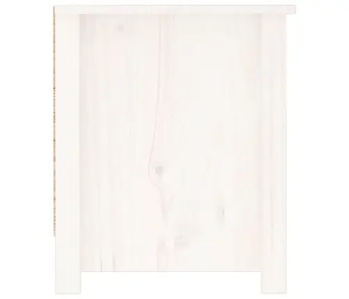 Apavu Skapītis, Balts, 110X38X45,5 Cm, Priedes Masīvkoks Vidaxl