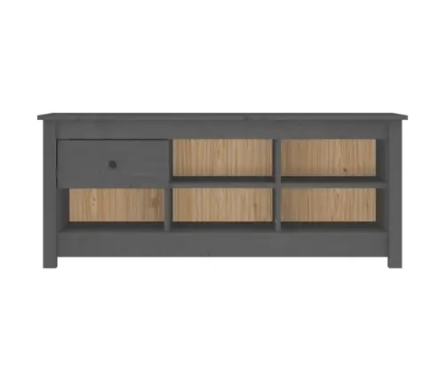 Spintelė Batams, Pilka, 110X38X45,5cm Pušies Medienos Masyvas