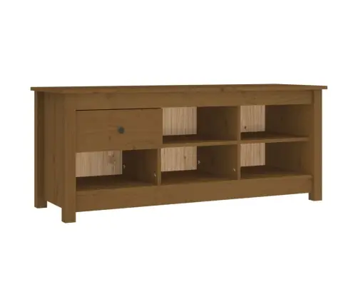 Apavu Skapītis, Medus Brūns, 110X38X45,5 Cm, Priedes Masīvkoks Vidaxl