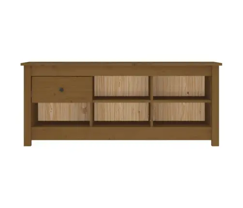 Apavu Skapītis, Medus Brūns, 110X38X45,5 Cm, Priedes Masīvkoks Vidaxl