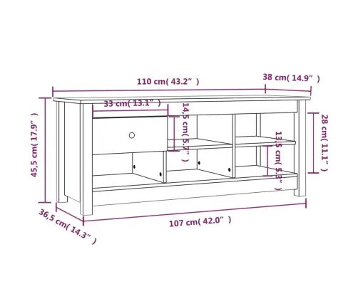 Kingakapp, Must, 110 X 38 X 45,5 cm Männipuit