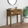 Konsoles Galdiņš, Medus Brūns, 70X35X75 Cm, Priedes Masīvkoks Vidaxl