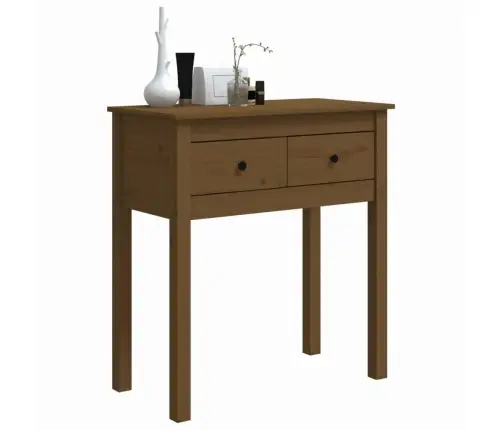 Konsoles Galdiņš, Medus Brūns, 70X35X75 Cm, Priedes Masīvkoks Vidaxl