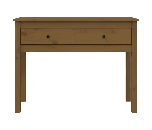 Konsoles Galdiņš, Medus Brūns, 100X35X75 Cm, Priedes Masīvkoks Vidaxl