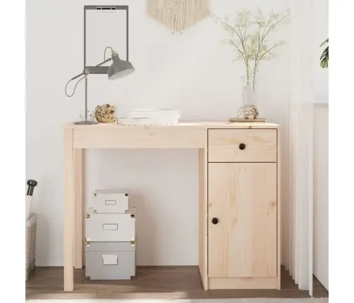 Rašomasis Stalas, 100X50X75cm Pušies Medienos Masyvas