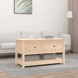 Kafijas Galdiņš, 102X49X55 Cm, Priedes Masīvkoks Vidaxl