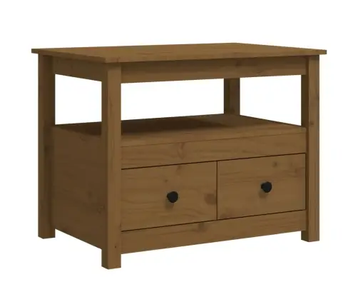 Kafijas Galdiņš, Medus Brūns, 71X49X55 Cm, Priedes Masīvkoks Vidaxl