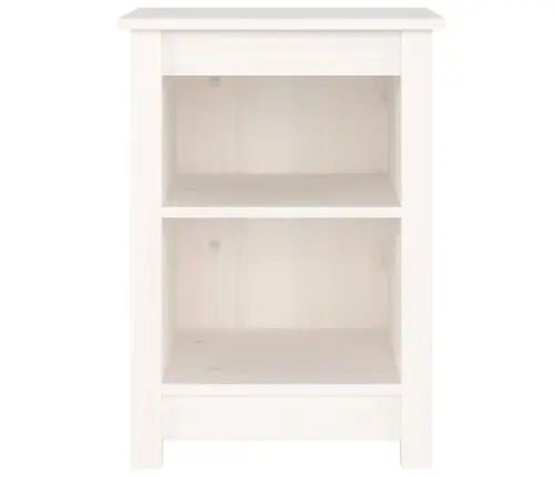 Öökapid 2 Tk, Valge, 40X35X55 cm Männipuit