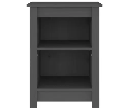 Naktsgaldiņi, 2 Gab., Pelēki, 40X35X55 Cm, Priedes Masīvkoks Vidaxl