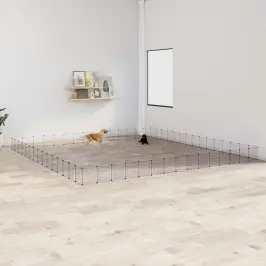 Augintinių Narvas, 60 Segmentų, Juodas, 35X35cm Plienas