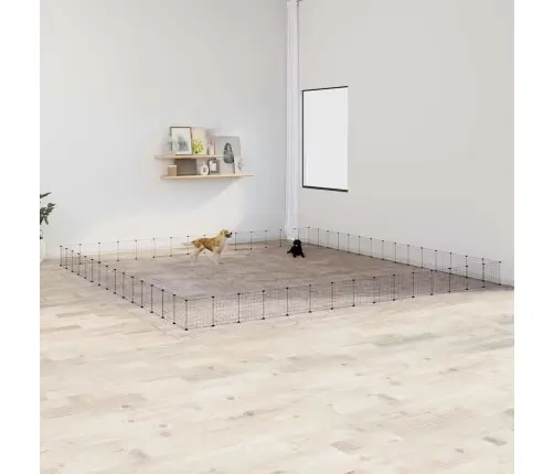 Augintinių Narvas, 60 Segmentų, Juodas, 35X35cm Plienas