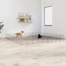 36 Paneļu Mājdzīvnieku Būris, Melns, 35X35 Cm, Tērauds Vidaxl 36 Paneļu Mājdzīvnieku Būris, Melns, 35X35 Cm, Tērauds Vidaxl