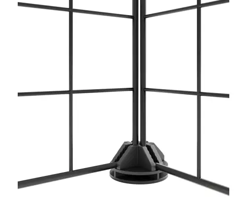 8 Paneļu Mājdzīvnieku Būris, Melns, 35X35 Cm, Tērauds Vidaxl