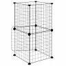8 Paneļu Mājdzīvnieku Būris Ar Durvīm, Melns, 35X35 Cm, Tērauds Vidaxl