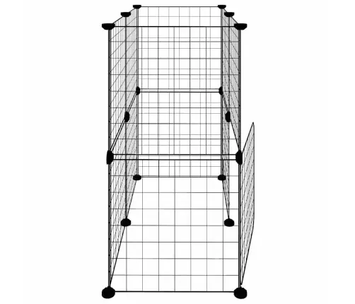 Augintinių Narvas, 12 Segmentų, Juodas, 35X35cm Plienas
