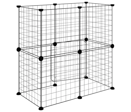 Augintinių Narvas, 12 Segmentų, Juodas, 35X35cm Plienas