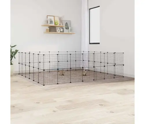 Augintinių Narvas, 52 Segmentai, Juodas, 35X35cm Plienas