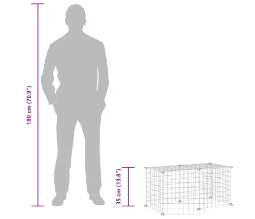 8 Paneļu Mājdzīvnieku Būris Ar Durvīm, Melns, 35X35 Cm, Tērauds Vidaxl