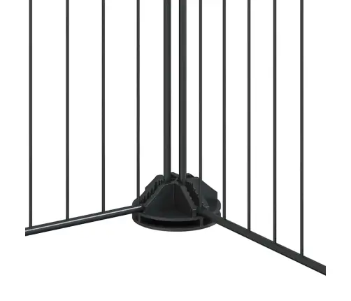 8 Paneļu Mājdzīvnieku Būris, Melns, 35X35 Cm, Tērauds Vidaxl